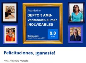 Departamento 3 ambientes - Ventanales al mar INOLVIDABLE
