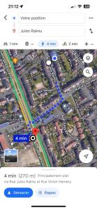 Maison 6 personnes avec parking privé (à 1km du circuit et à 270 mètres de l’arrêt tram T1-Jules Raimu)