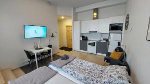 Top location city center studio with balcony and free parking Kotimaailma Apartments