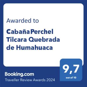 CabañaPerchel Tilcara Quebrada de Humahuaca