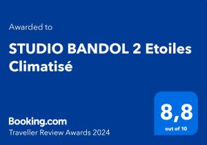 STUDIO BANDOL 2 Etoiles Climatisé