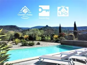 Villa Font Vive - Chambres d'hôtes éco-labellisées avec cuisine - Confort, calme et vue exceptionnels ! - Chandolas