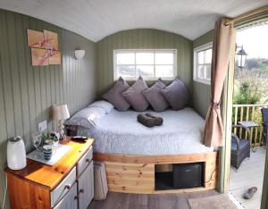 Shepherds hut with Hot Tub pet friendly