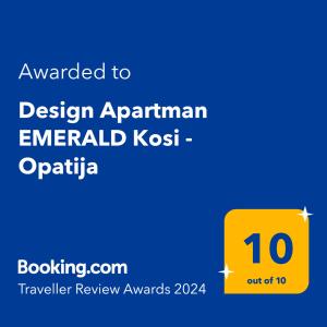 Design Apartman EMERALD Kosi - Opatija