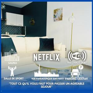 La Villa Perchée calme, sauna, parking privé