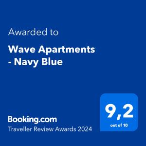 Wave Apartments - Navy Blue