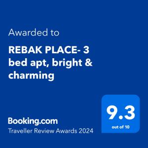 REBAK PLACE- A Bright & charming getaway