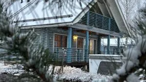 Villa Laakson Helmi 1 с камином, сауной, SPA, на берегу озера - Himos