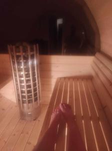 Domek z jacuzzi,kajaki i rowery,sauna -Malinowy Reset