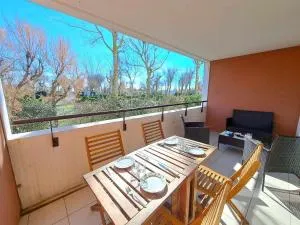 Appartement cosy 2 pièces avec accès direct plage, piscine et parking privé à Marseillan - FR-1-326-512 - مارسيلان