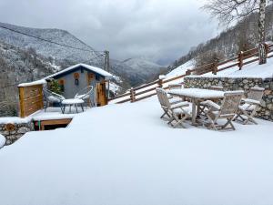 Chalet Le René-Sens - 5 pers - Grande terrasse - bain nordique SPA - Piscine