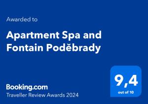 Apartment Spa and Fontain Poděbrady