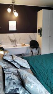 Cały apartament z Victorian wanna i podwojnym prysznicem w spokojnej dzielnicy