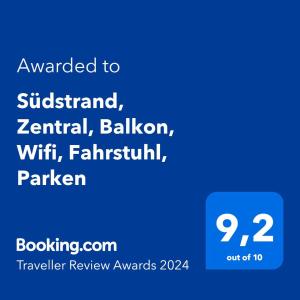 Südstrand, Zentral, Balkon, Wifi, Fahrstuhl, Parken