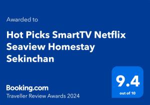 Hot Picks SmartTV Netflix Seaview Homestay Sekinchan