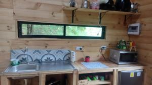 Cabaña con Jacuzzi privadoBBQ y Chimenea ecológica