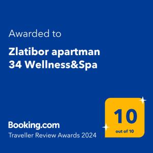 Zlatibor apartman 34 Wellness&Spa