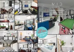 MIQ HK16 - 3BR Huai Khwang MRT with Pool Table near Jodd Fair - Ban Zong Katiam