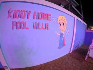 Blue house pool villa