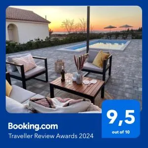 Villa Katarina - großer Pool beheizt - Meerblick - Kod Mula