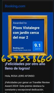 Pisos Vistalegre 2A con jardín tranquilos cerca del mar