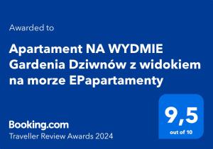 Apartament NA WYDMIE Gardenia Dziwnów z widokiem na morze EPapartamenty