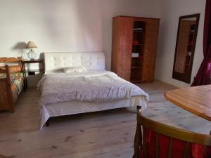 Glass apartments in old house