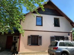 Glass apartments in old house