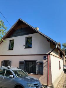 Glass apartments in old house