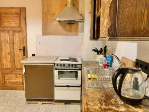 Glass apartments in old house