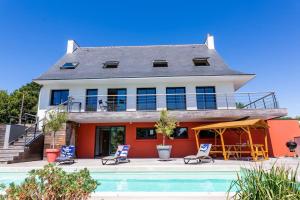 Villas Villa KalonBreizh, Piscine privee chauffee & Sauna : photos des chambres