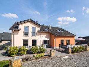 Holiday home with terrace near volcanic lakes