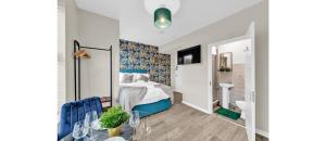 Blue Horizon: Captivating Studio Cityscape