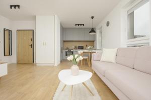 Bright Pastel Apartment with Desk for Remote Work, Balcony and Parking by Renters