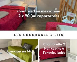 DUPLEX VUE MER - Plage 100m - Parking - 4 lits - hamam & sauna