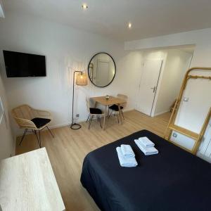 Appartements Grand studio 1 avec lave-linge : photos des chambres