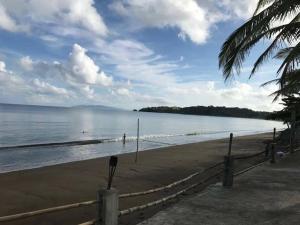 Beachfront house in Baua with swimming pool.