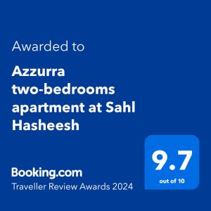 Azzurra two-bedrooms apartment at Sahl Hasheesh