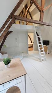 Appartements Le perchoir, studio avec mezzanine : photos des chambres
