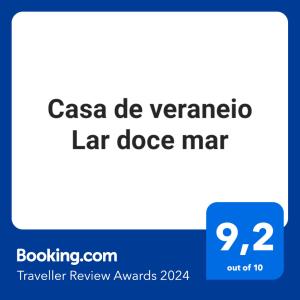 Casa de veraneio Lar doce mar