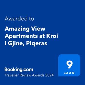 Amazing View Apartments at Kroi i Gjine, Piqeras