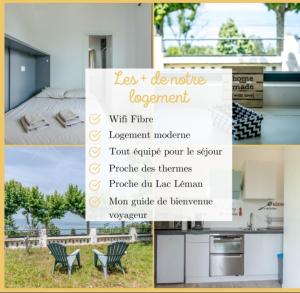 Appartement Cozy 2 Panoramique Lac Léman Thonon-Les-Bains