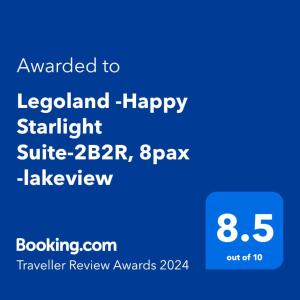 Legoland -Happy Starlight Suite-2B2R, 8pax -lakeview