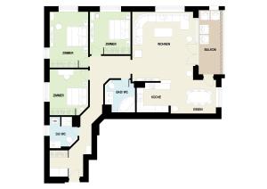 Piz Alpina die grosse, moderne Wohnung mit Bergsicht