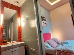 Mirror Pink Studio Apartment