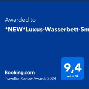 MAGDEBURG STAY MS15- Luxus-Wasserbett-SmartTV-Terrasse-2Schlafzimmer