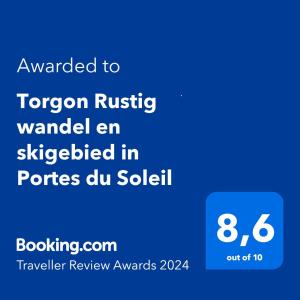 Appartement voor wandel of ski vakantie in Torgon Portes du Soleil