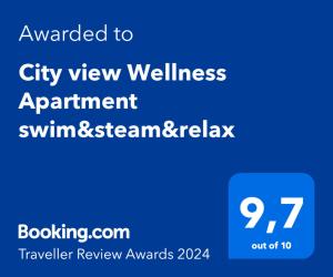 City view Wellness Apartment swim&steam&relax