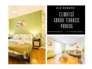 #Le Sémard - F2 avec 5 couchages, double salon, et terrasse couverte - 4hvězdičkové hotely ve městě Brive-la-Gaillarde