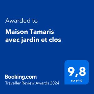 Maisons de vacances Maison Tamaris avec jardin et clos : Maison 4 Chambres